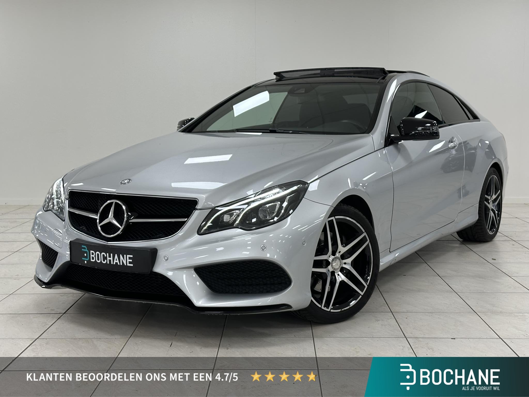 Mercedes-Benz E-klasse Coupé 250 Prestige AMG-LINE | PANORA, Auto's, Achterwielaandrijving, 4 cilinders, 4 stoelen, Leder