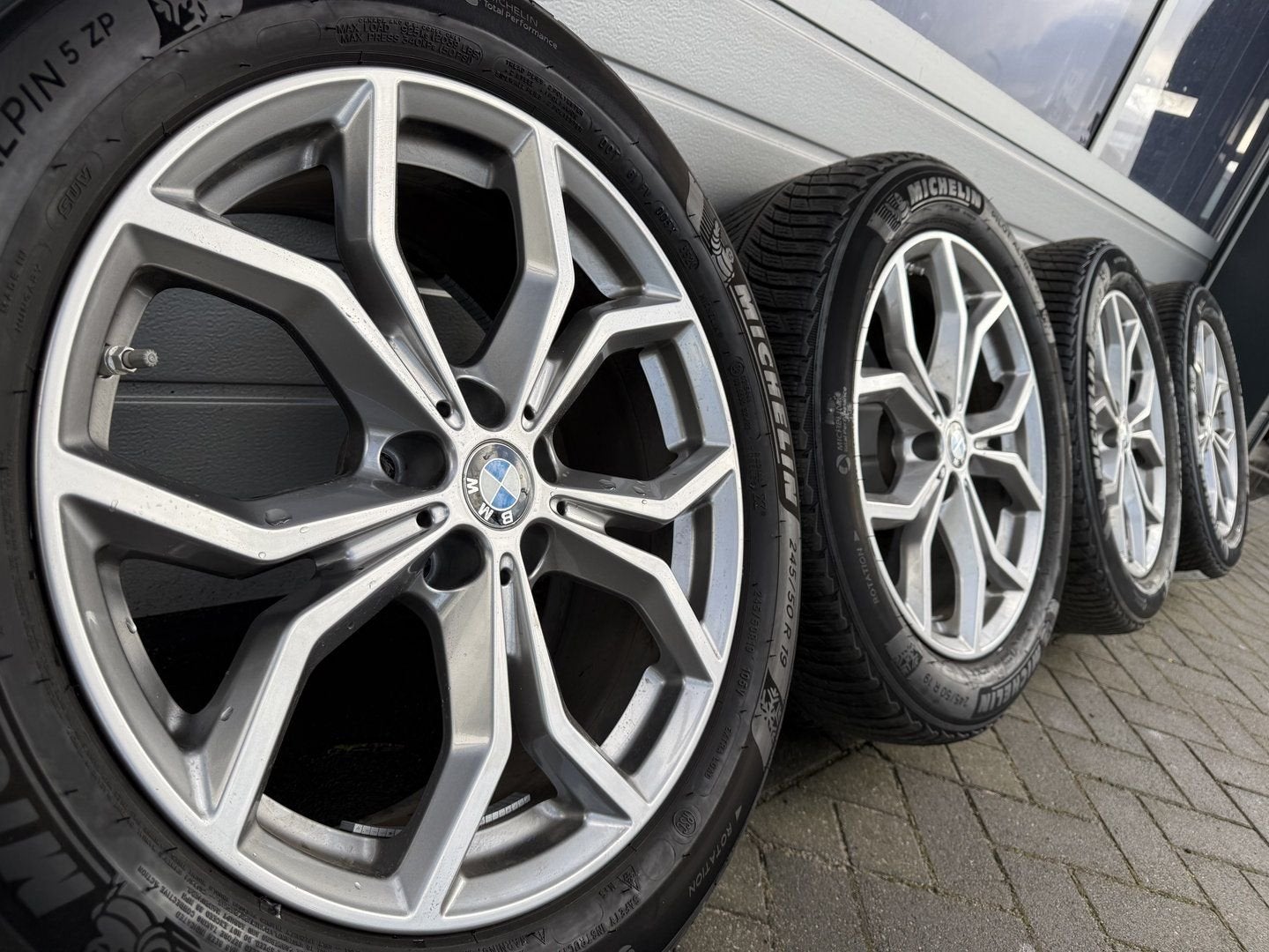 originele 19 " BMW X3 G01 X4 G02 velgen Runflat winterbanden, 19 inch, -, -, Banden en Velgen
