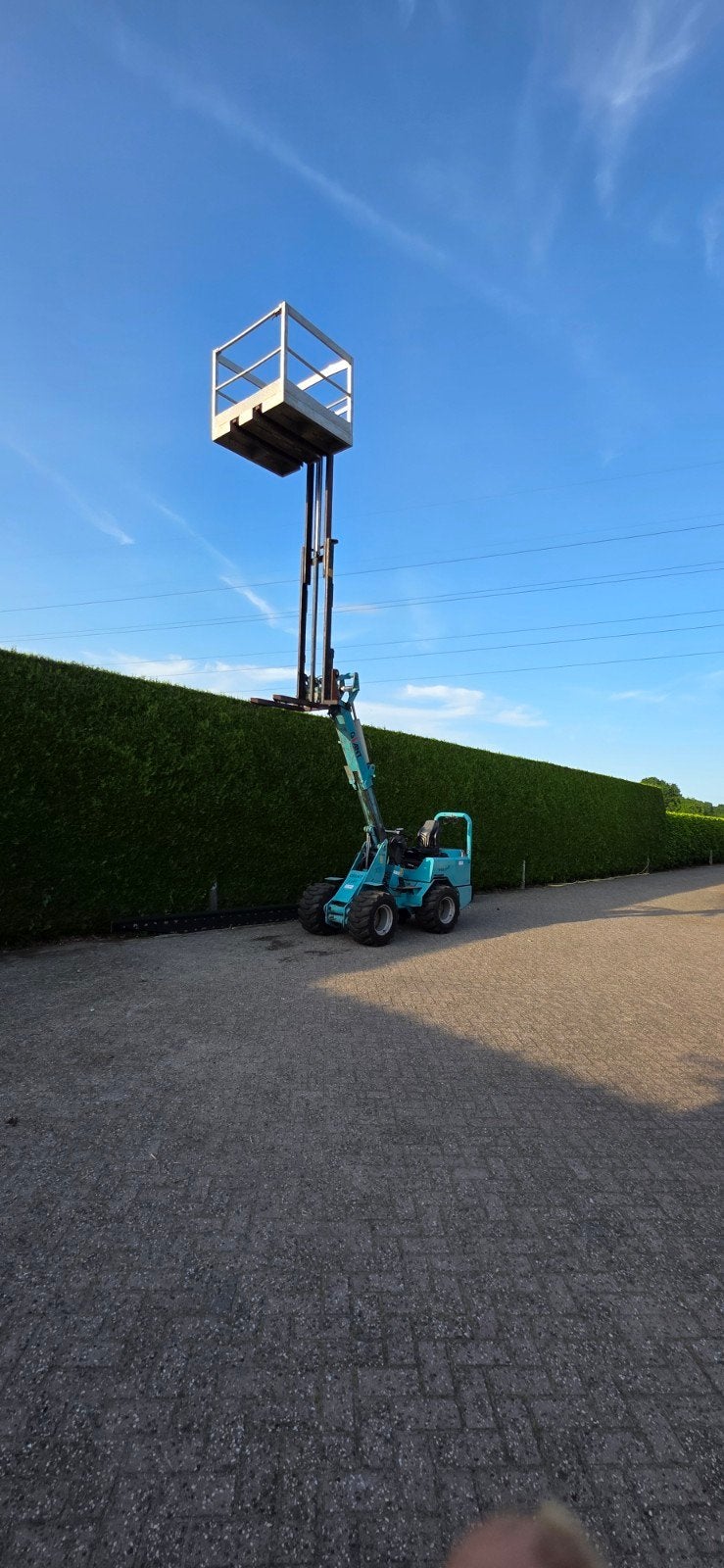 Hefmast met werkbak, Ophalen, Wiellader of Shovel