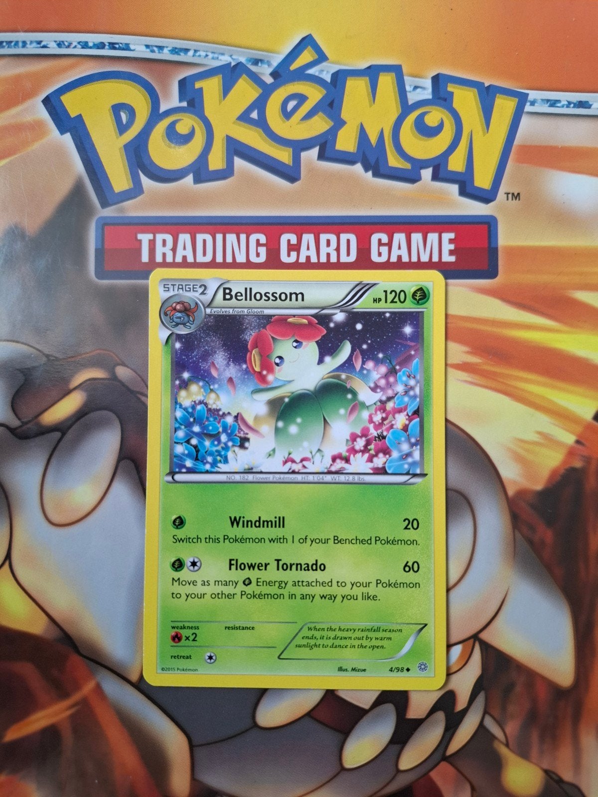Bellossom 4/98 XY Ancient Origins pokemon kaart, Ophalen of Verzenden, Gebruikt, Losse kaart
