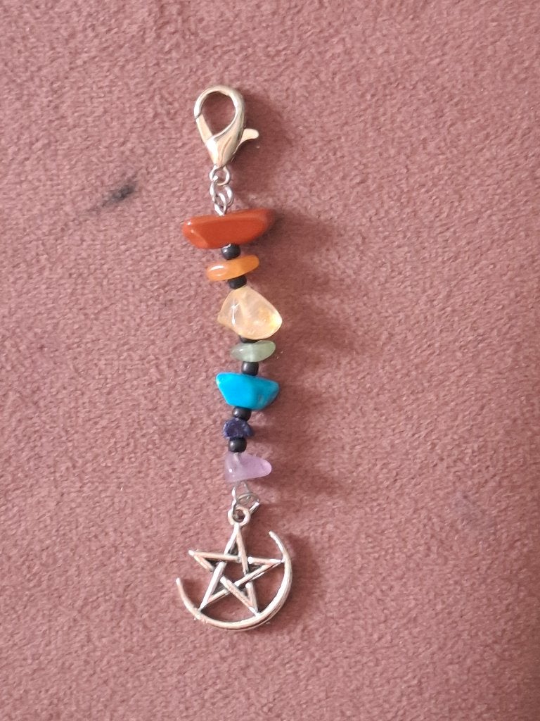Hanger met natuursteentjes, Ophalen of Verzenden, Zo goed als nieuw, Overige kleuren, Overige materialen