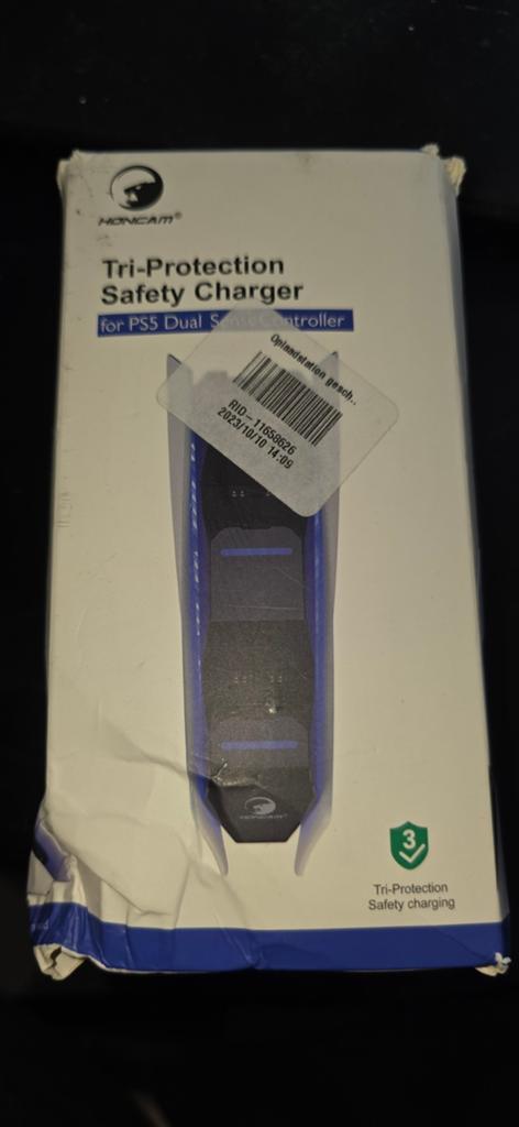 HONCAM Tri-Protection Safety Charger voor PS5 DualSense, Spelcomputers en Games, Ophalen of Verzenden, Nieuw
