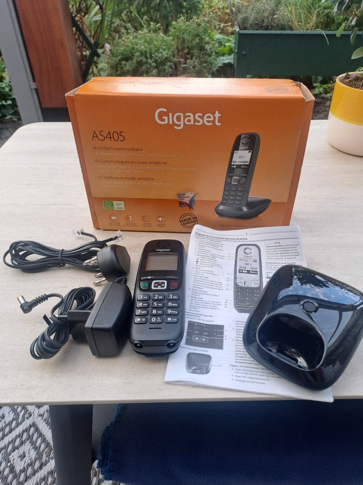 Gigaset AS405 draadloze telefoon met basisstation, Telecommunicatie, Ophalen of Verzenden, Nieuw, 1 handset