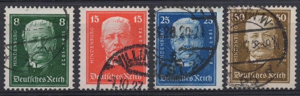 Duitse Rijk (52) - Hindenburg, Postzegels en Munten, Postzegels | Europa | Duitsland, Verzenden, Duitse Keizerrijk, Gestempeld