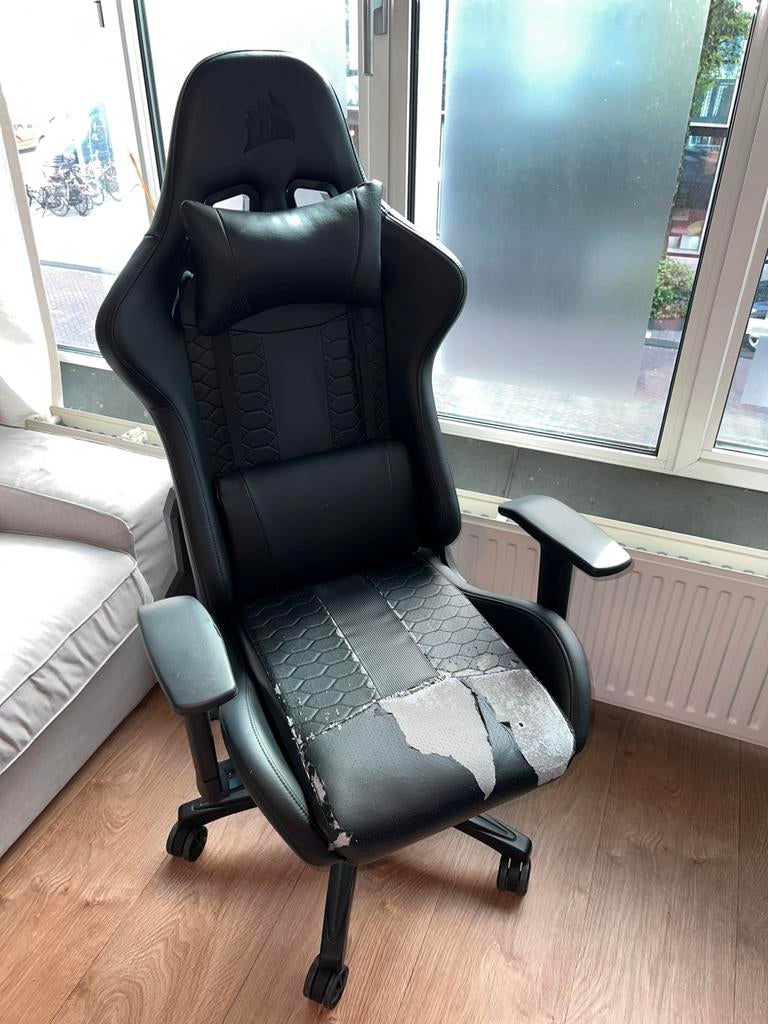 Corsair Gaming Chair, Ophalen, Gebruikt, Zwart, Gaming bureaustoel