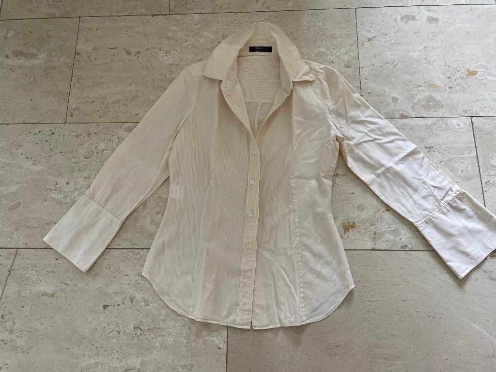 Strenesse:  sportief geel-wit gestreept bloesje maat S, Kleding | Dames, Blouses en Tunieken, Strenesse, Verzenden, Geel, Maat 36 (S)