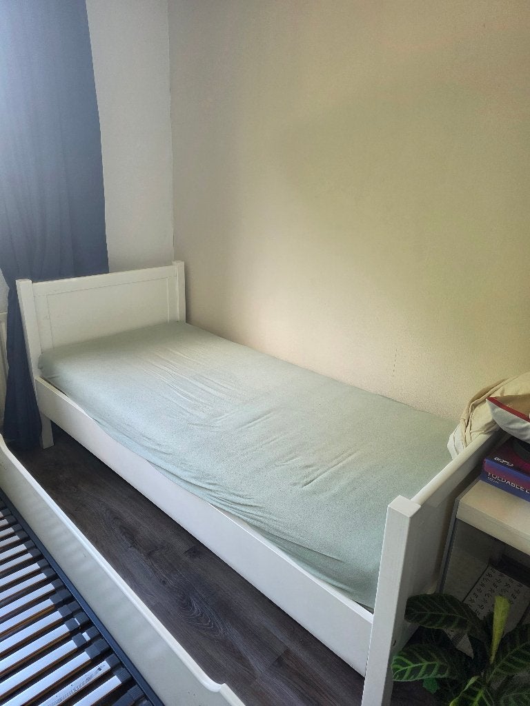 Eenpersoonsbed, Ophalen, Gebruikt, 90 cm, Eenpersoons