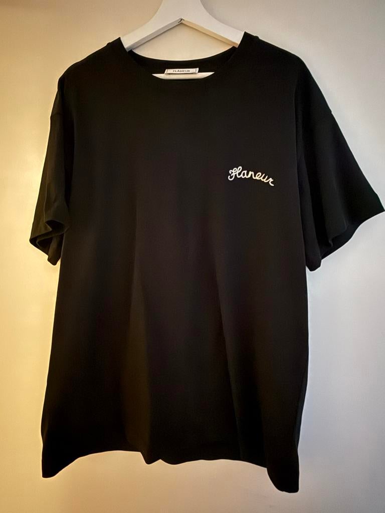 Flaneur T-shirt maat L, Ophalen of Verzenden, Zo goed als nieuw, Maat 52/54 (L), Zwart