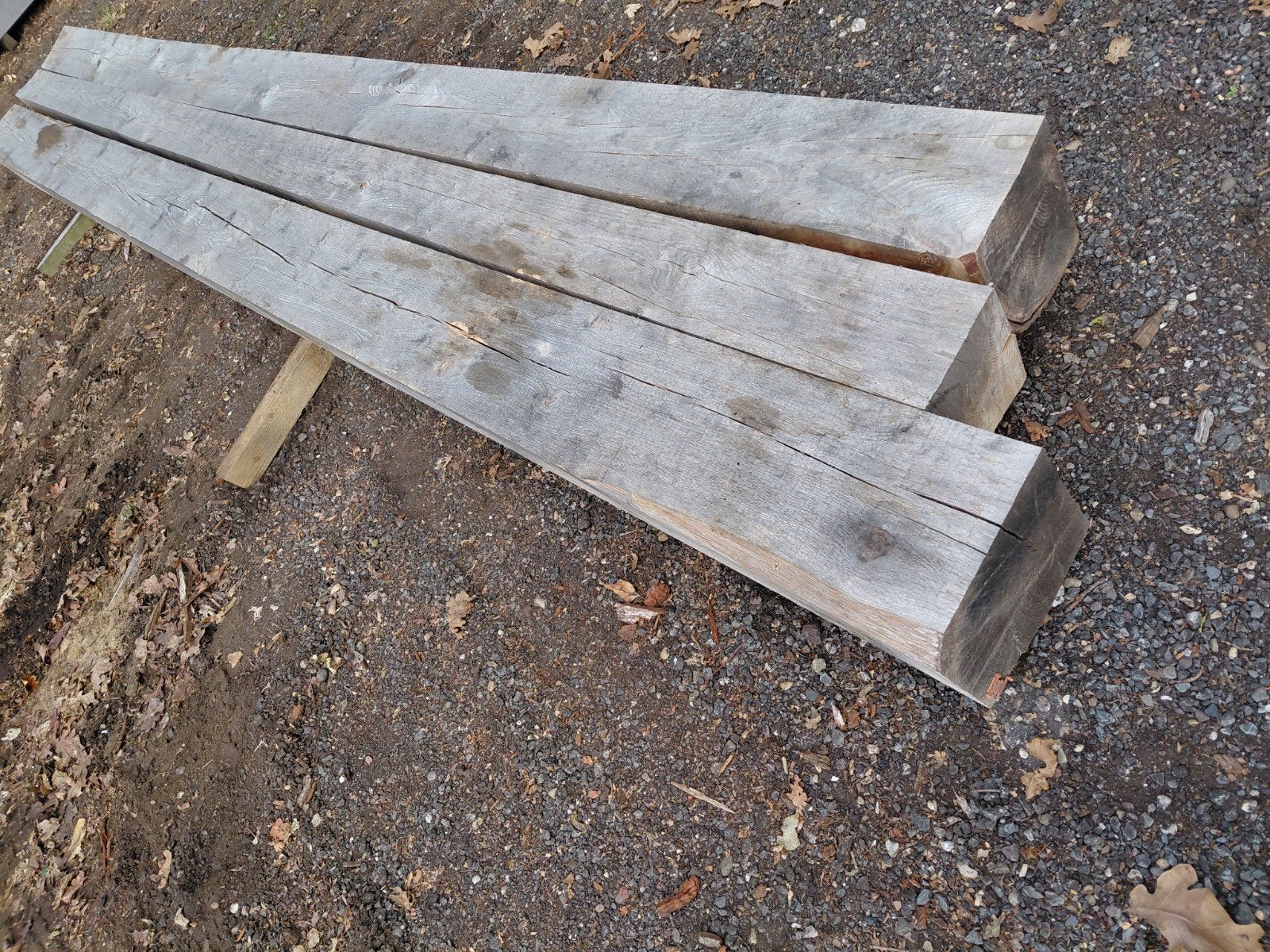 Gedroogde eiken balken. 410cm.  20x20x410, Ophalen, 250 cm of meer, Balken