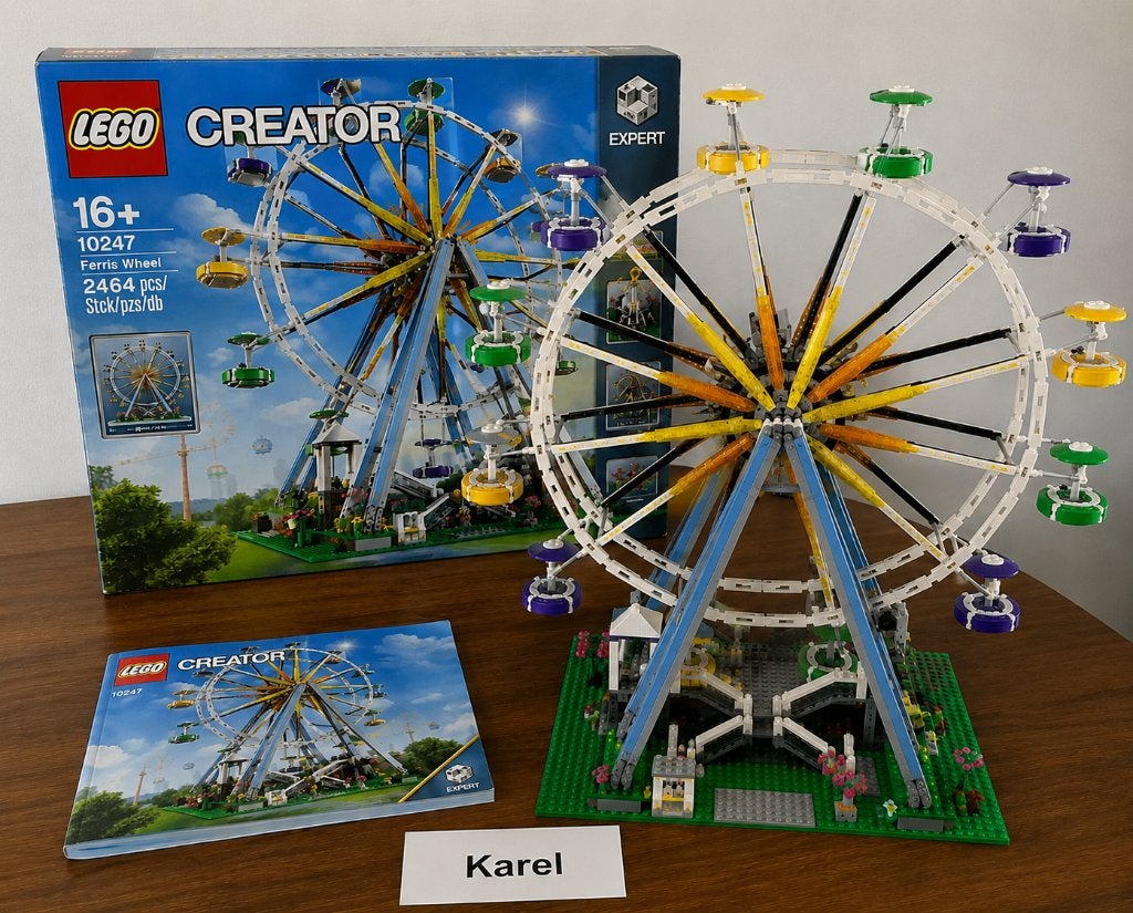 Lego set 10247 Ferry Wheels compleet met instructie en doos, Lego, Ophalen of Verzenden, Zo goed als nieuw, Compleet