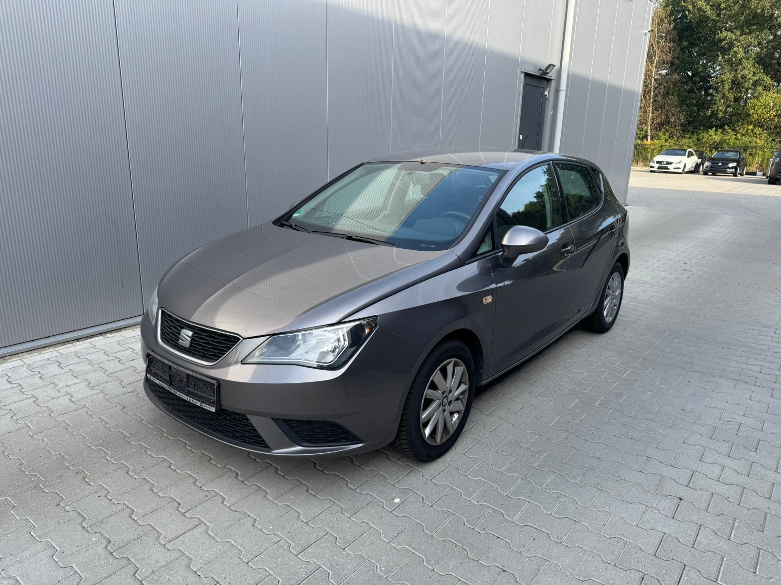 Seat ibiza 2015 1.4 16v achterschade airco 5 deurs facelift, Ophalen, Handgeschakeld, 1400 cc, Zilver of Grijs