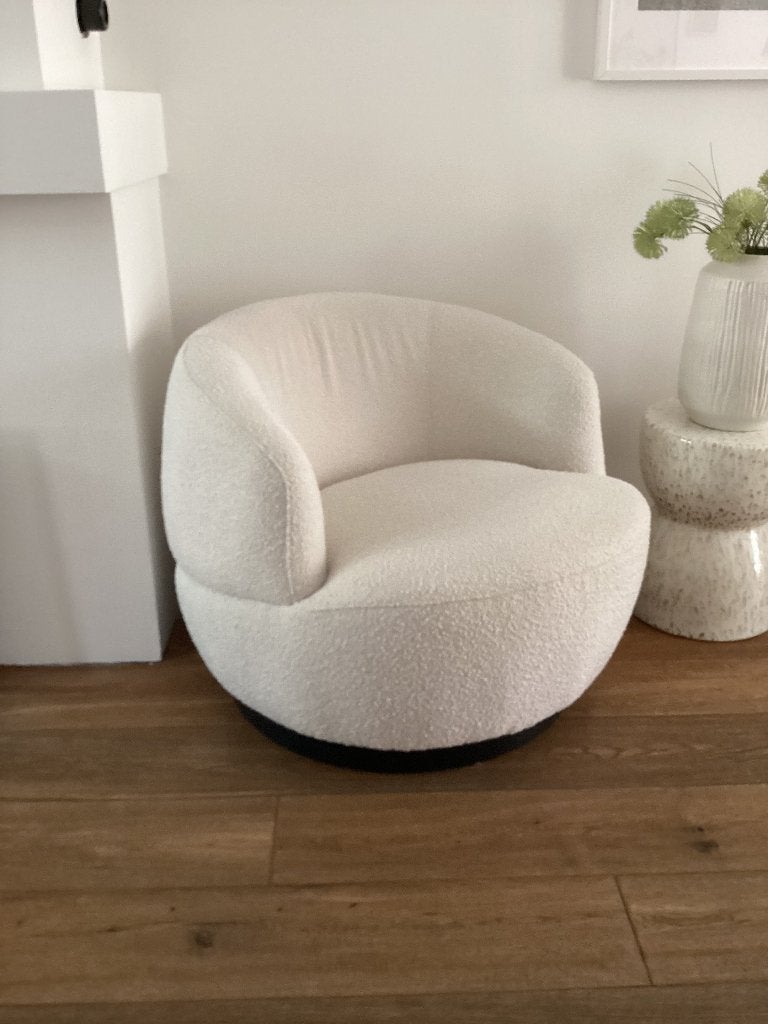 Woood Woolly draai fauteuil, Ophalen, 75 tot 100 cm, Zo goed als nieuw, 75 tot 100 cm