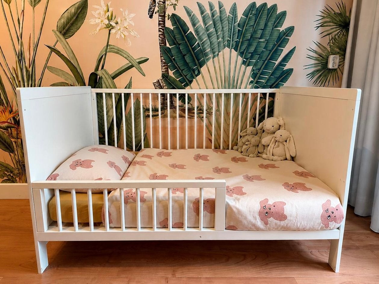 Petite Amélie Nuage meegroeibed 70x140 wit, Ophalen, 70 tot 85 cm, 140 tot 160 cm, Zo goed als nieuw