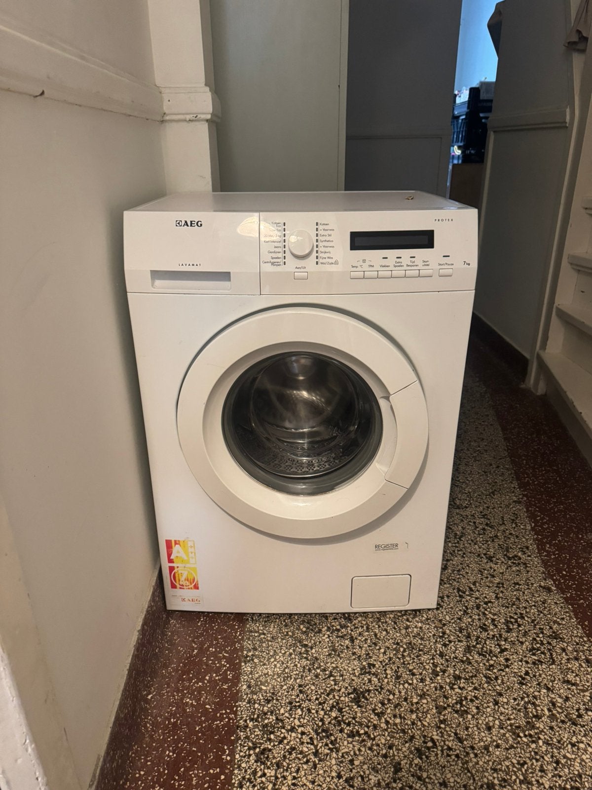 AEG Lavamat Wasmachine, Ophalen of Verzenden, Zo goed als nieuw, Voorlader, 85 tot 90 cm