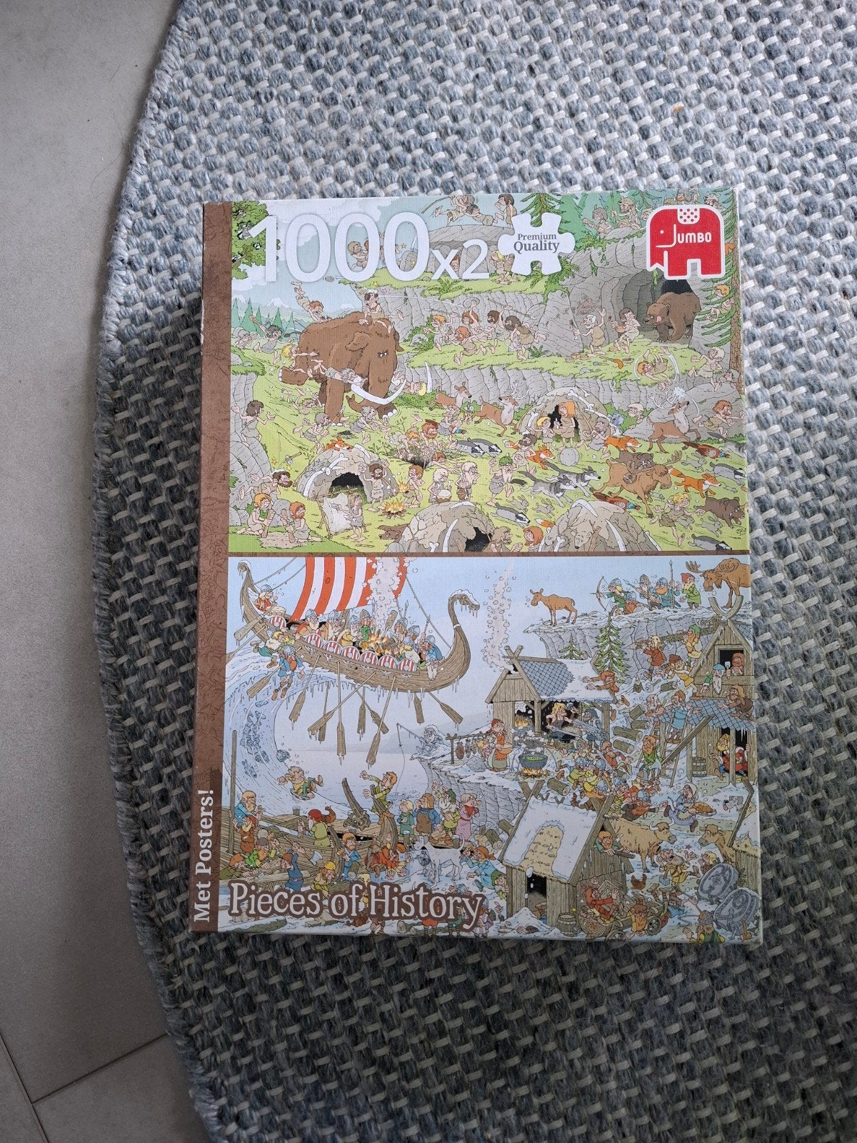 Pieces of History 2x 1000 st in 1 doos, Ophalen, 500 t/m 1500 stukjes, Zo goed als nieuw