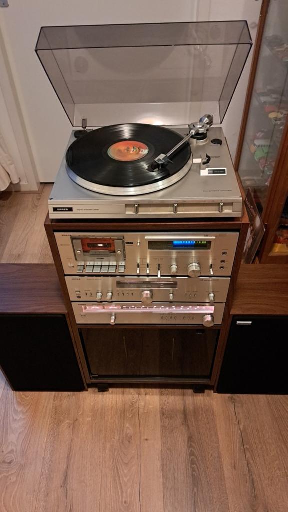 Vintage Erres Hifi Set met Platenspeler, Cassettedeck, Tuner, Audio, Tv en Foto, Losse componenten, Zo goed als nieuw, Akai, Ophalen