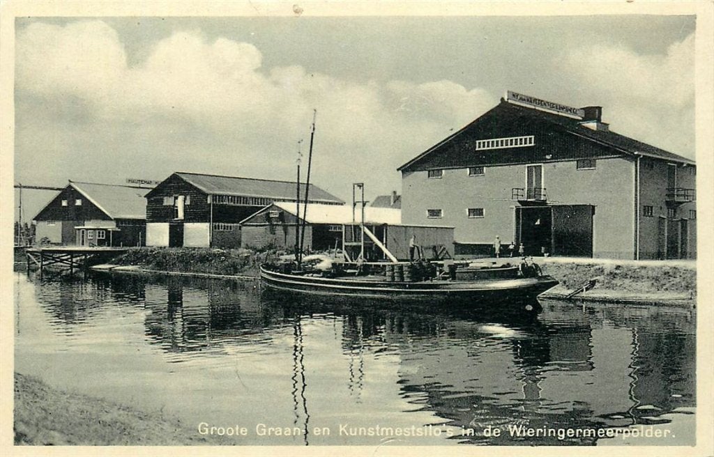 378-388-043 Wieringermeer Graan en Kunstmestsilo s, Ophalen of Verzenden, Voor 1920, Noord-Holland