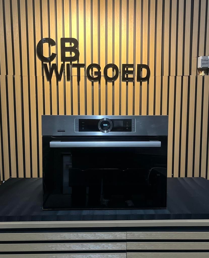 Bosch serie 8 combi stoomoven met Zelfreiniging, Witgoed en Apparatuur, Ovens, Ophalen, Hete lucht, Zo goed als nieuw, Oven met grill