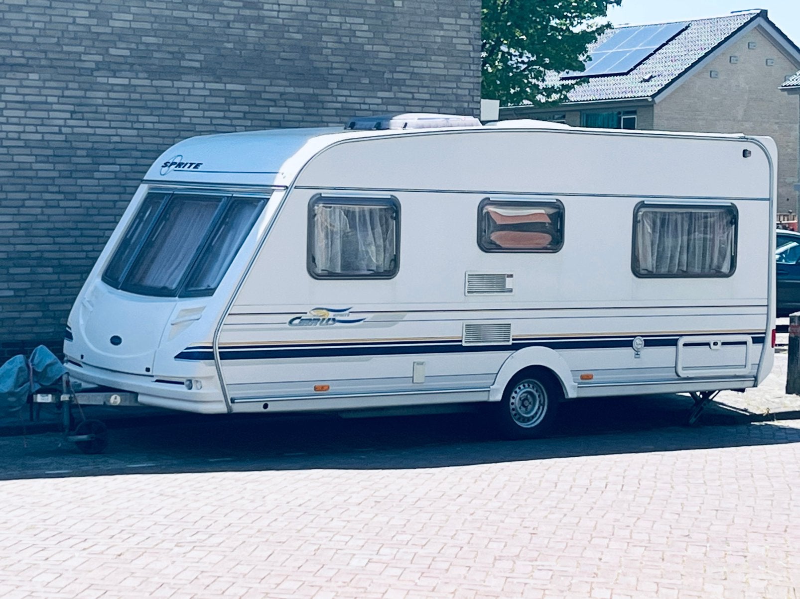 Caravan Sprite + Voortent + Zijtent + Luifel + Schuurtent!!, Caravans en Kamperen, Caravans, Hefbed, Rondzit, Schokbreker, Particulier