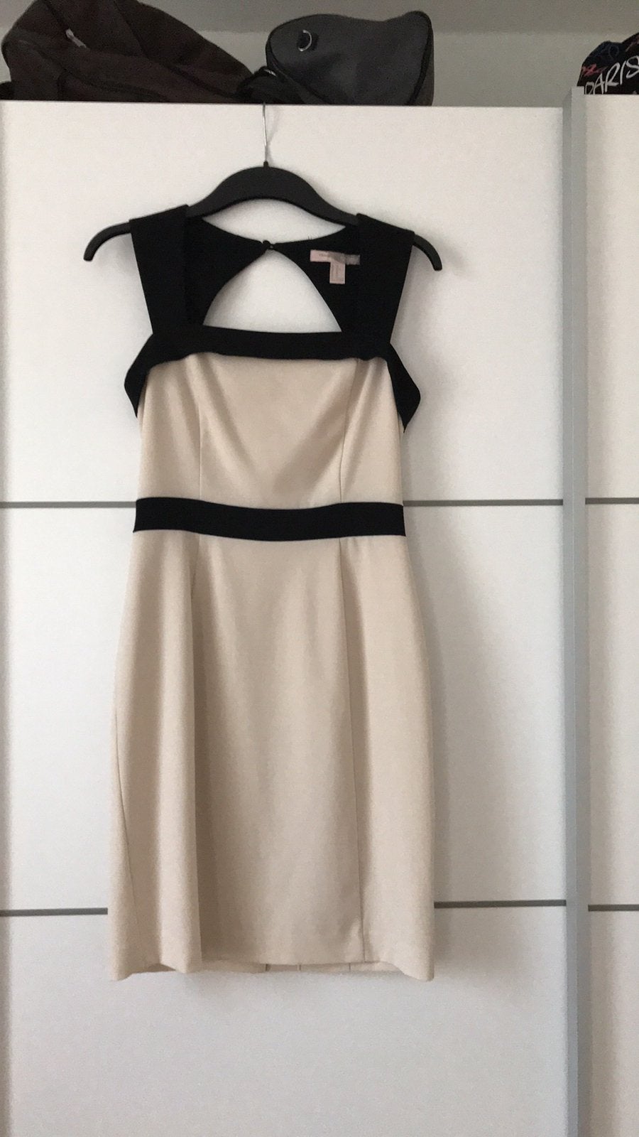 Danes jurk mast xs creme/zwart, Ophalen of Verzenden, Zo goed als nieuw, Maat 34 (XS) of kleiner, Zwart