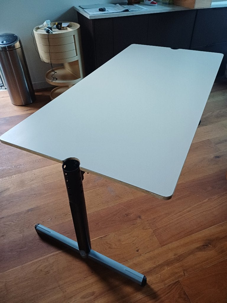 Retro Gispen ST bureau, Huis en Inrichting, Bureaus, Ophalen, 160 cm, Gebruikt, Spaanplaat of MDF