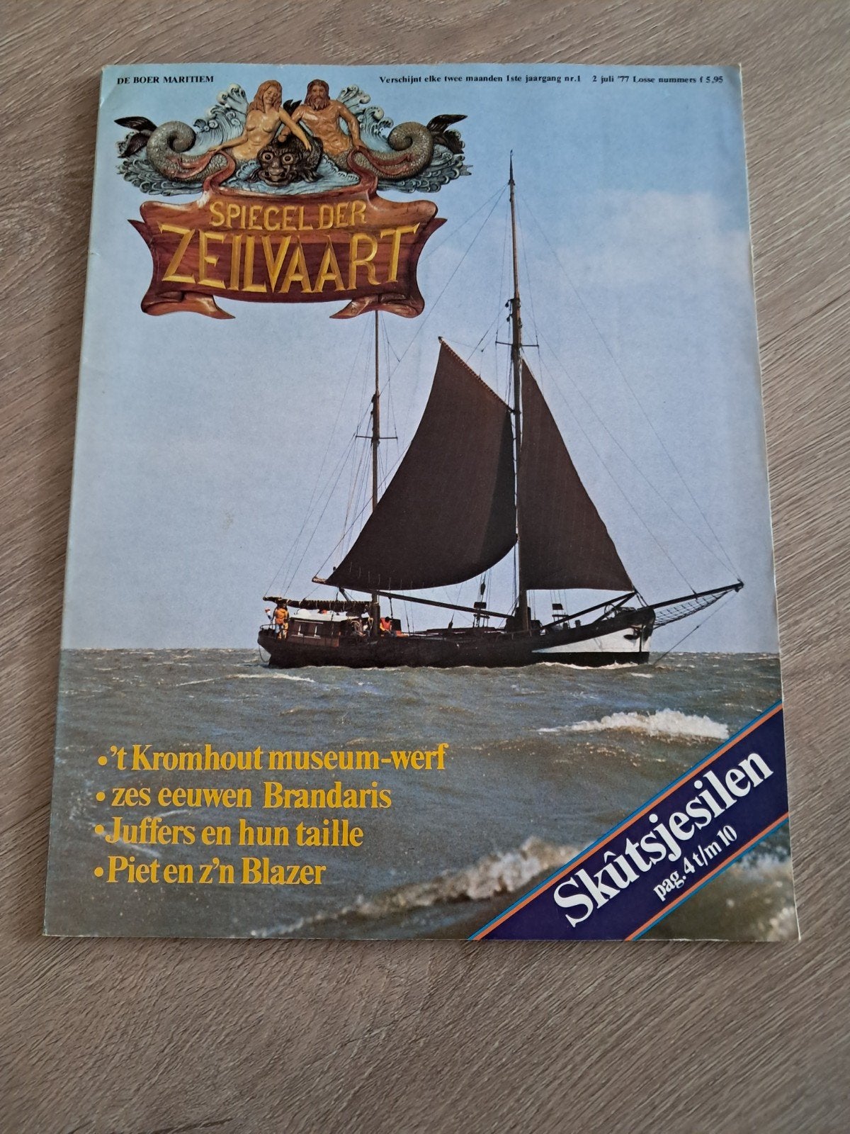 E8 Spiegel der Zeilvaart - Juli '77 - Skûtsjesilen, Ophalen of Verzenden, Gelezen, Overige typen