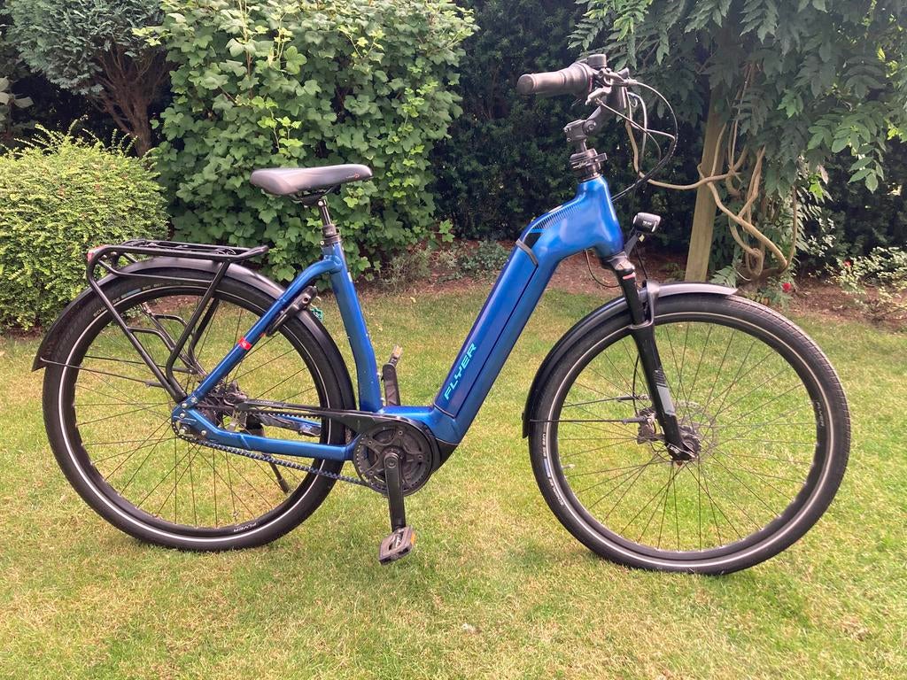 Flyer gotour6,Belt,accu 625wh., Fietsen en Brommers, Elektrische fietsen, Zo goed als nieuw, 51 tot 55 cm, 50 km per accu of meer