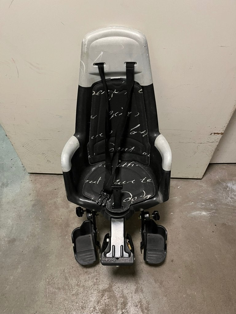 Bobike child seat, black with classic script padding, Gebruikt, Overige methoden, 9 t/m 18 kg, Zijbescherming
