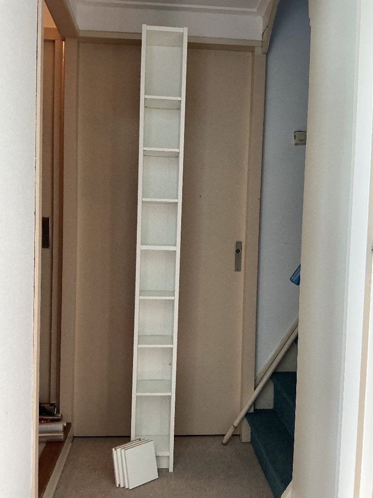 IKEA Billy dvd/cd kast wit als nieuw, Ophalen, Minder dan 50 cm, 200 cm of meer, Zo goed als nieuw