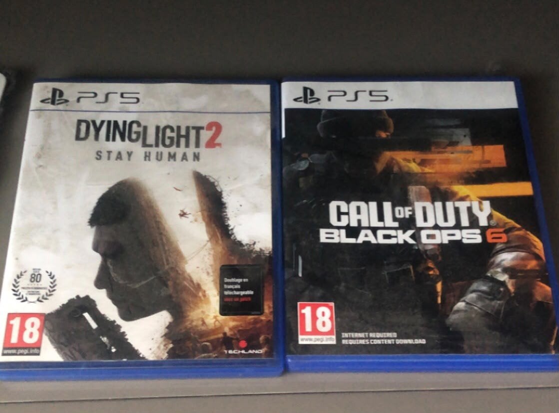 Dying Light 2 + Black Ops 6  PS5 – €45 samen, Online, Vanaf 18 jaar, 1 speler, Nieuw