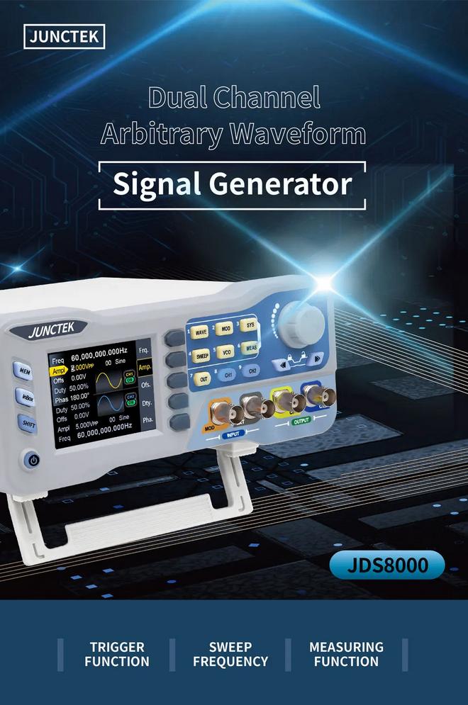 Signaal / Function Generator + Modulator 60MHz Junctek, Verzenden, Nieuw