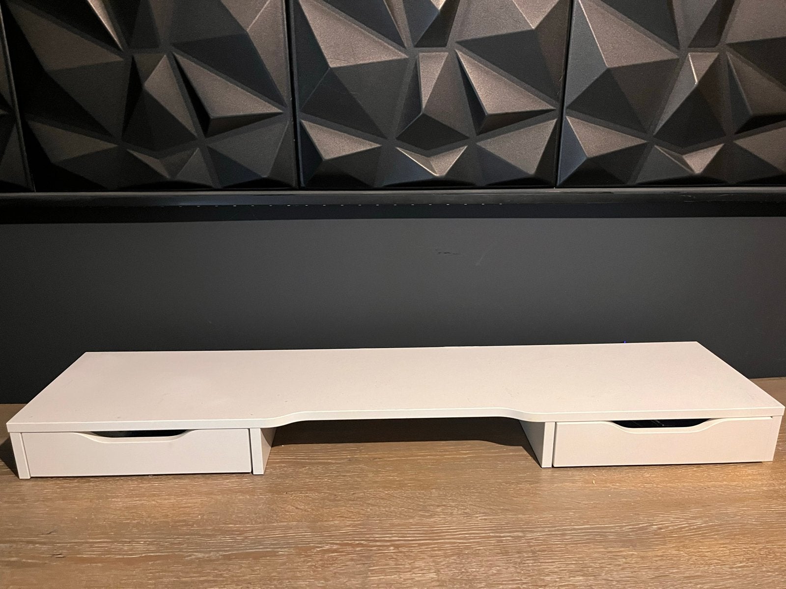 IKEA Scherm Verhoger met Lades - Wit, Ophalen, Gebruikt, Met lades, Spaanplaat of MDF
