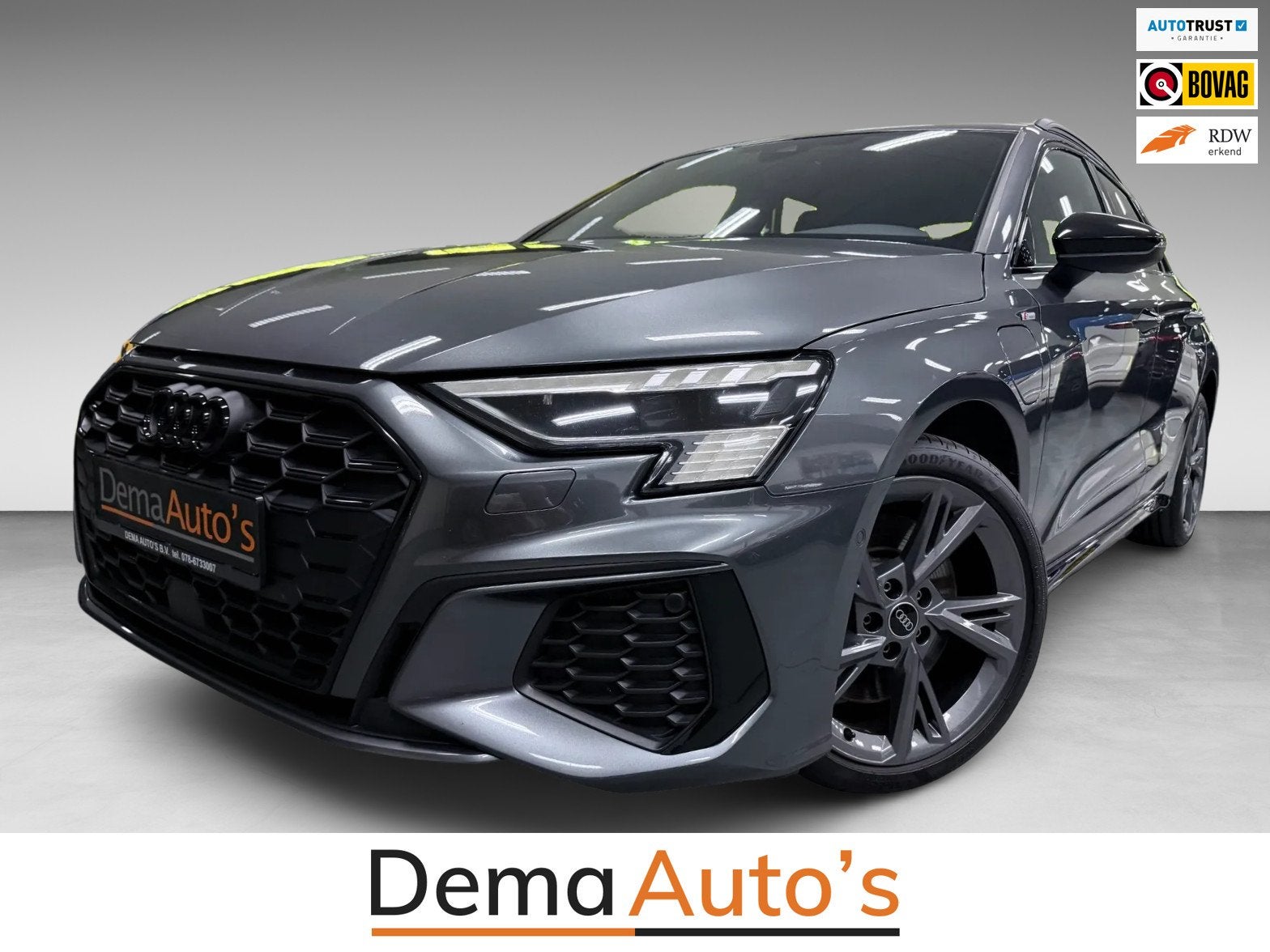 Audi A3 Sportback 45 TFSI e S edition Competition SOH 95% SF, Auto's, Audi, Bedrijf, Te koop, A3, 360° camera, ABS, Achteruitrijcamera