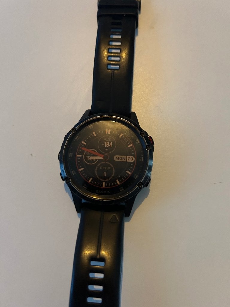 Garmin Fenix 5 Plus Sapphire - in goede staat, Gebruikt, Zwart, Garmin, Ophalen of Verzenden