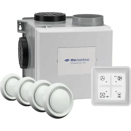 Itho Daalderop Alles-in-1 Ventilatiepakket, Doe-het-zelf en Verbouw, Ventilatie en Afzuiging, Ophalen of Verzenden, Nieuw, Ventilator en Afzuiger