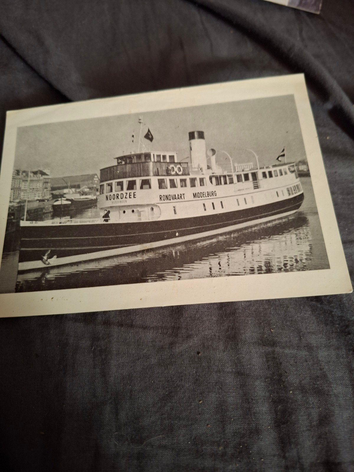 Oude ansichtkaart MS Noordzee - Rondvaart Middelburg, Verzamelen, Ophalen, 1940 tot 1960, Gelopen, Zeeland