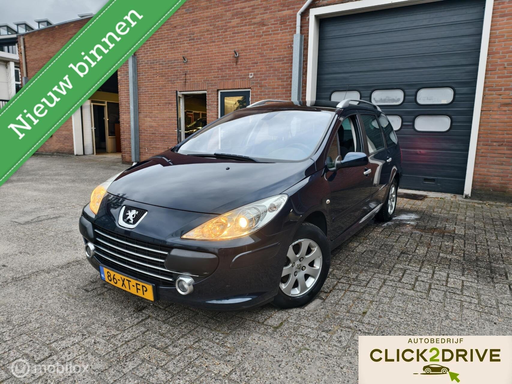 Peugeot 307 SW 1.6, nieuwe distributie, climate, Pano, NAP, Gebruikt, 715 kg, Blauw, 7 stoelen