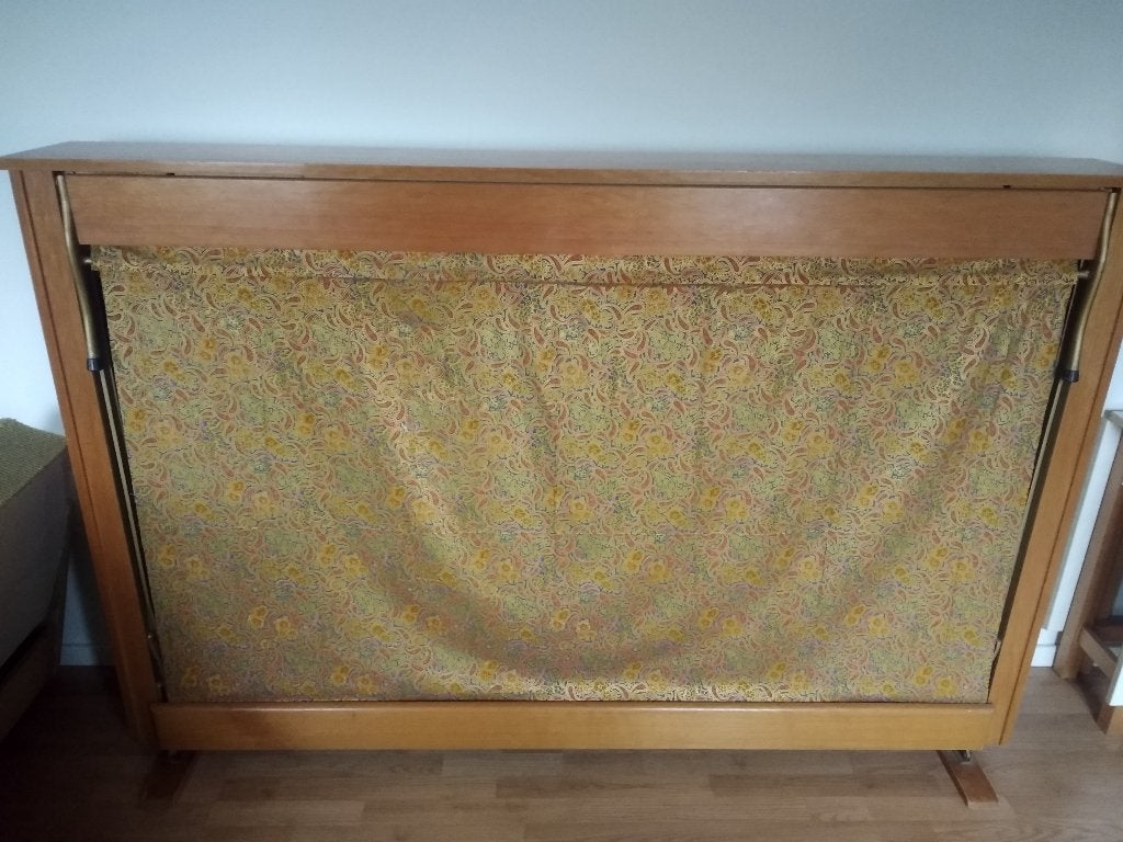 Klapbed, Huis en Inrichting, Slaapkamer | Bedden, Ophalen, Gebruikt, 190 cm of minder, Twijfelaar