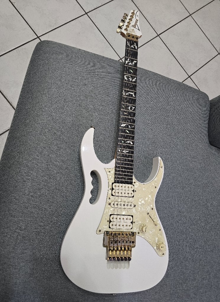 Vintage Ibanez Jem7v Wh 1994, Ophalen, Zo goed als nieuw, Solid body, Ibanez