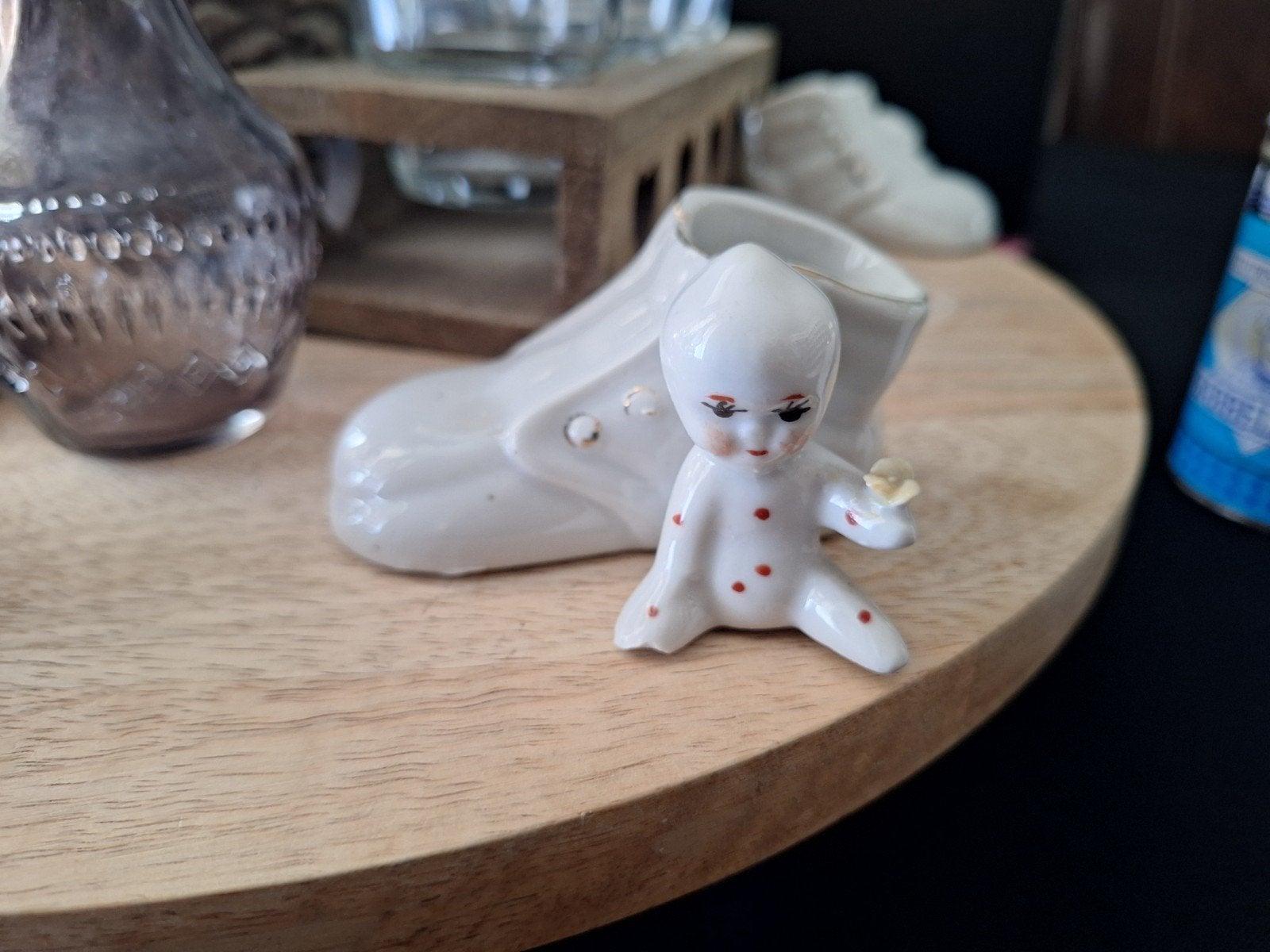 Vintage porseleinen schoentje met Kewpie popje, Verzamelen, Ophalen of Verzenden, Gebruikt