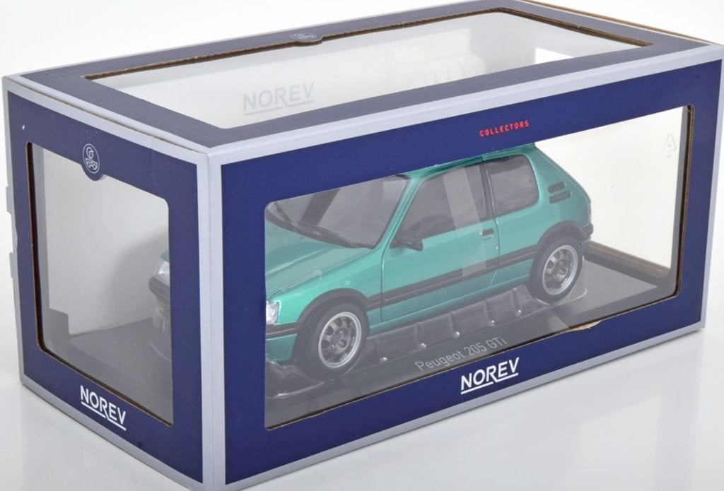 Peugeot 205 GTi Griffe schuifdak '91 Groen 1/18 NOREV 184847, Verzenden, Nieuw, Auto, Norev