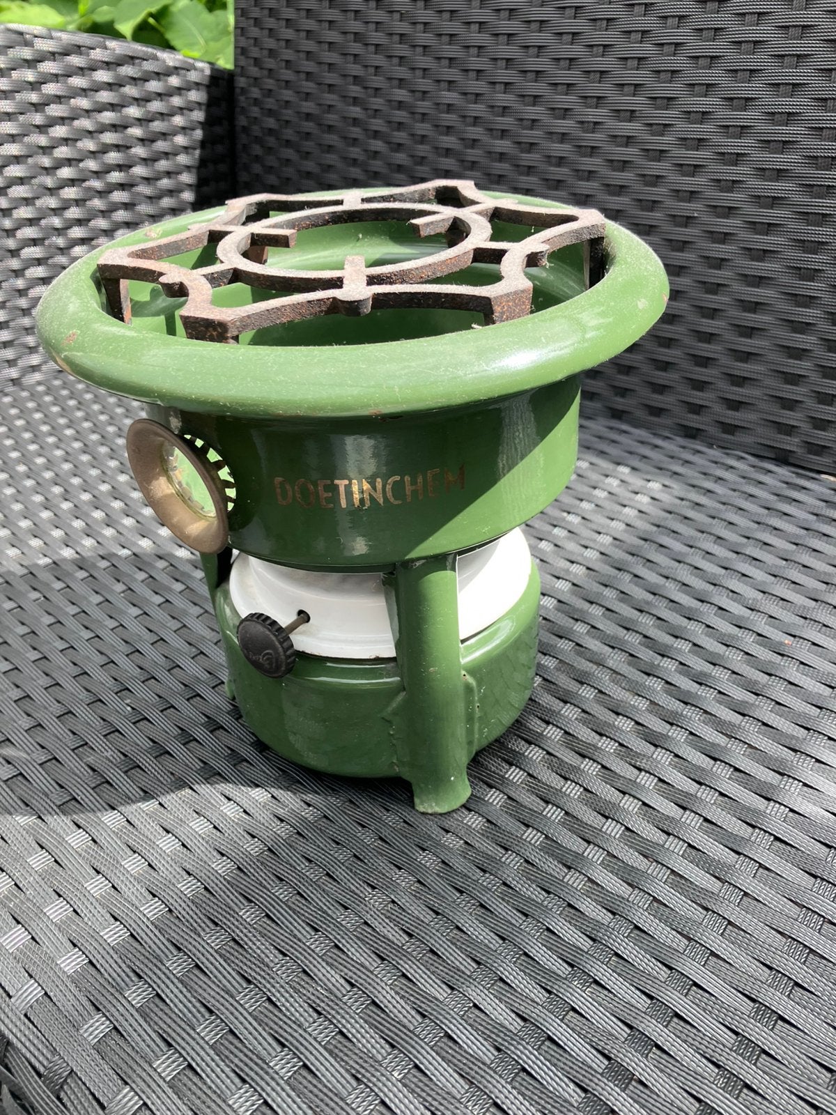 Petroleum stel, Antiek en Kunst, Antiek | Emaille, Ophalen of Verzenden