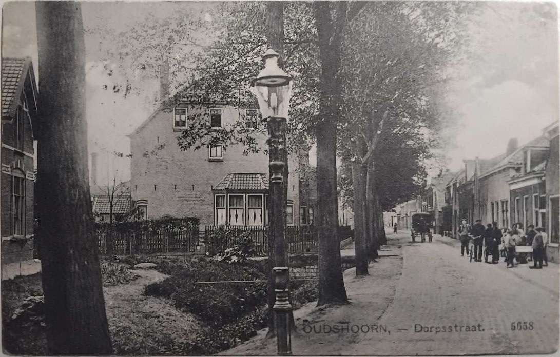 Oudshoorn (ZH) Dorpsstraat Nauta 1912, Ophalen of Verzenden, Voor 1920, Gelopen, Zuid-Holland