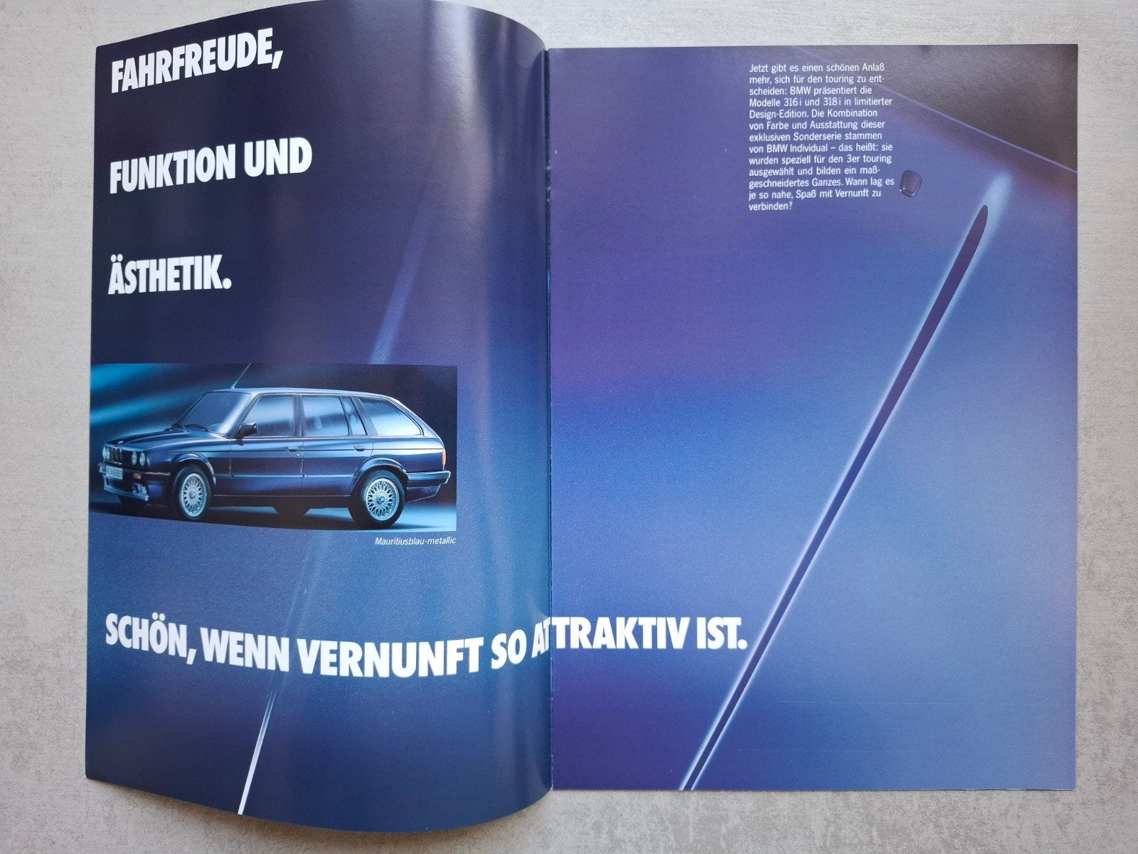 BMW 316i/318i Touring Design-Edition brochure - 1993, Ophalen of Verzenden, Zo goed als nieuw, BMW