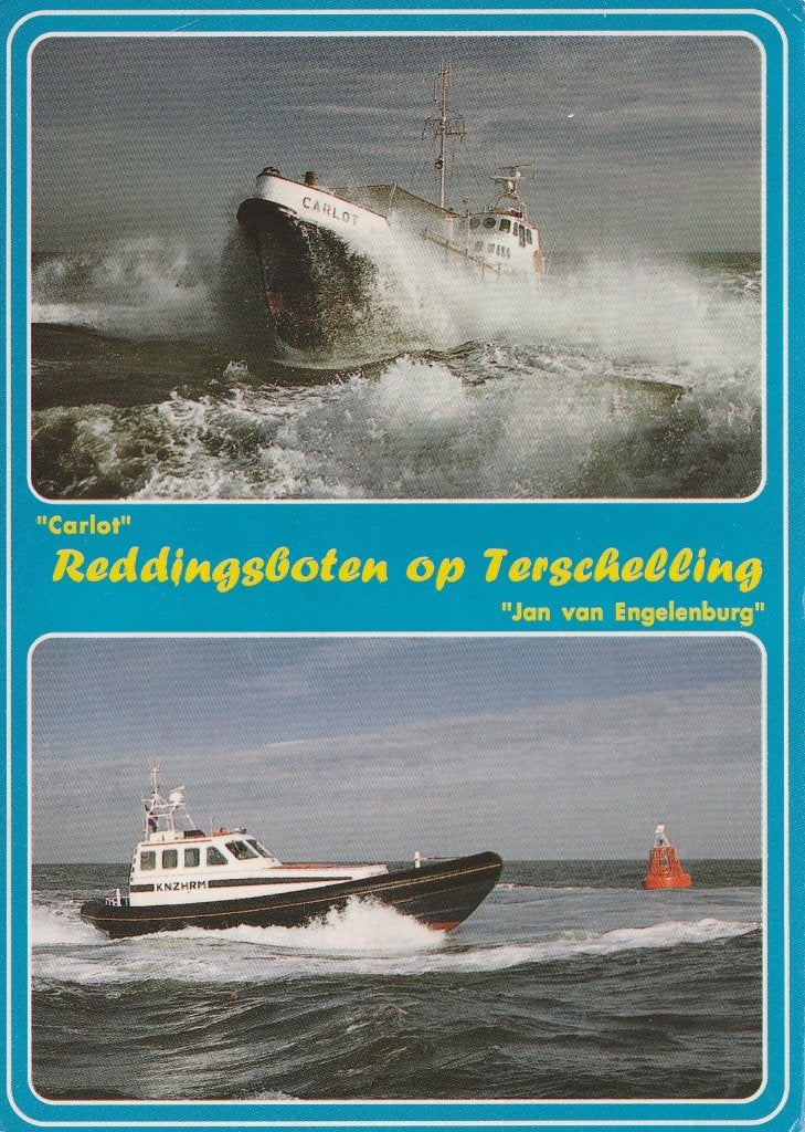 TERSCHELLING Reddingsboten, Verzenden, 1980 tot heden, Gelopen, Waddeneilanden