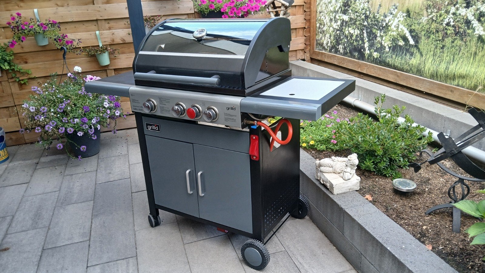 GRILL'D GAS BBQ GOURMET 3-AG, Tuin en Terras, Ophalen, Zo goed als nieuw, GRILL'D GOURMET 3 AG