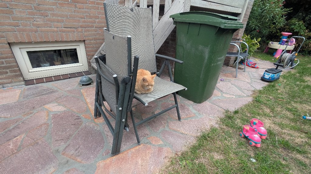 tuinstoelen, Ophalen, Gebruikt, Metaal, Inklapbaar