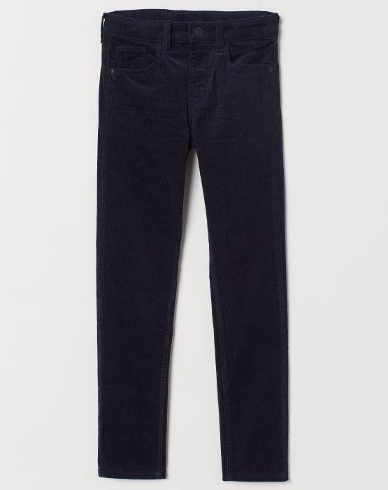 H&M jongens corduroy broek donkerblauw maat 158, Broek, H&M, Nieuw, Ophalen of Verzenden