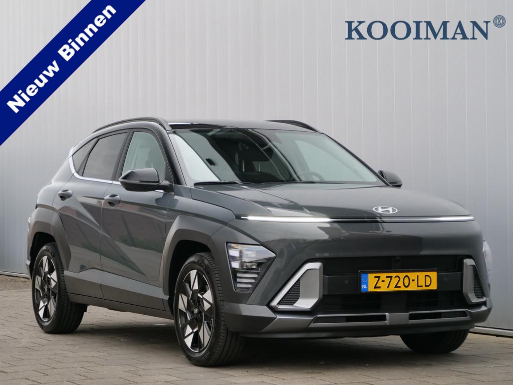 Hyundai KONA 1.6 GDI 141pk HEV Premium Automaat Leder / Appl, Auto's, Hyundai, Gebruikt, 22 km/l, SUV of Terreinwagen, Te koop