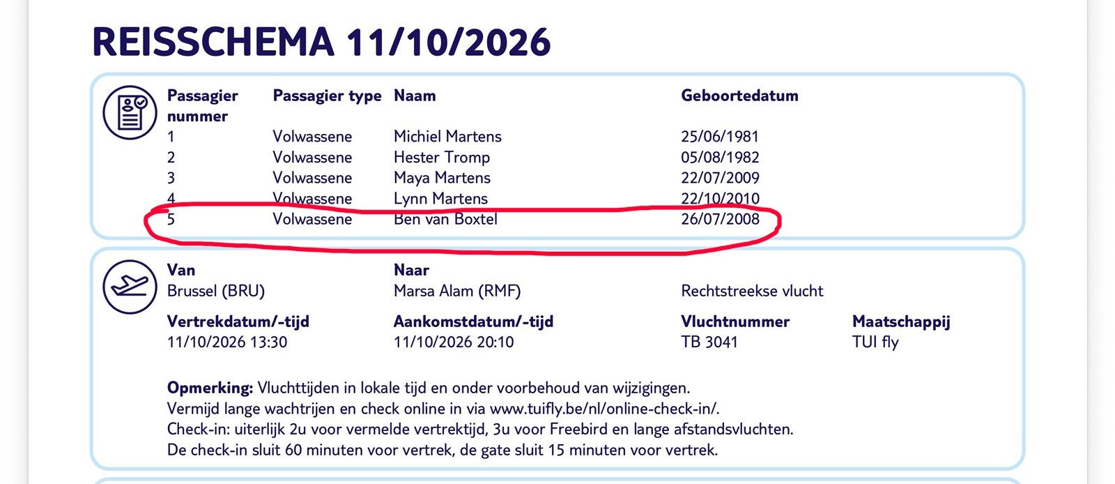 Vliegticket, Eén persoon, Vliegtuig, Buitenland, Met bestemming of datum